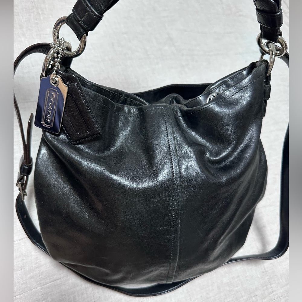 Coach Black Leather Women's Bag